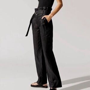 Anine Bing Stylish Black High-Waisted Pants